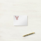 Vlucht van een Phoenix Zilver Post-it® Notes (Op bureau)