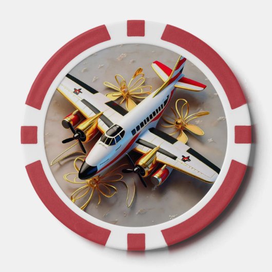 "Vlucht van Fancy" Poker Chips (Voorkant)
