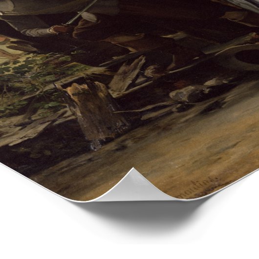 Vlucht van Henrietta-Maria Frankrijk, koningin van Poster (Hoek)