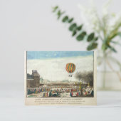 Vlucht van Jacques Charles en Nicholas Robert Briefkaart (Staand voorkant)