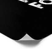 vlucht voor een Cacti Funny Cactus Pun Dark BG Poster (Hoek)