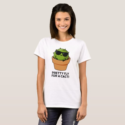 vlucht voor een Cacti Funny Cactus Pun T-shirt (Voorkant volledig)