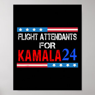 Vluchtcijfers voor Kamala Harris 2024 Poster