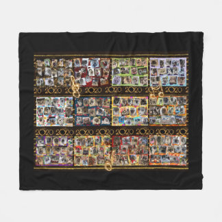 Vluchtdeken met alle collages fleece deken