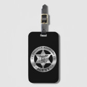 VLUCHTELING RECOVERENDE AGENT BADGE BAGAGELABEL (Voorkant (verticaal))