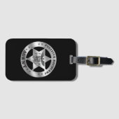 VLUCHTELING RECOVERENDE AGENT BADGE BAGAGELABEL (Voorkant (horizontaal))