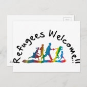 Vluchtelingen Welkom Briefkaart (Voorkant / Achterkant)