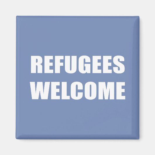 Vluchtelingen Welkom Magneet (Voorkant)