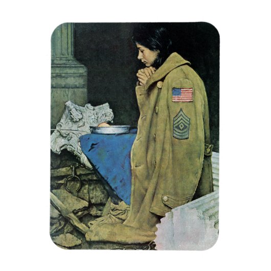 VluchtelingenThanksgiving Magneet (Verticaal)