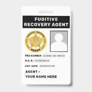 VLUCHTELINGRECOVERINGSAGENT Lanyard Badge