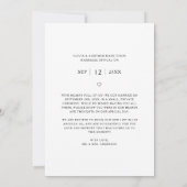 Vluchten Boho Budget We Zijn Getrouwd Trouwfoto Aankondiging (Achterkant)