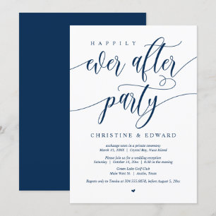 Vluchten, Happily Ever After Feest, Marineblauwe U Kaart