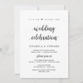 Vluchten, Het is een na het bruiloftsfeest uitnodi Kaart (Voorkant)