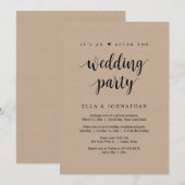 Vluchten, Het is een na het huwelijksfeest, kraft Kaart (Voorkant / Achterkant)