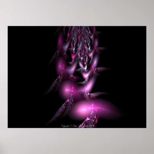 Vluchten in Pinks door Kat Ann Poster (Voorkant)