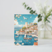 Vluchten naar Bodrum Turkiye Briefkaart (Staand voorkant)