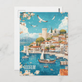 Vluchten naar Bodrum Turkiye Briefkaart (Voorkant / Achterkant)