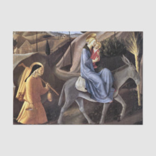 Vluchten naar Egypte door Fra Angelico Tissuepapier