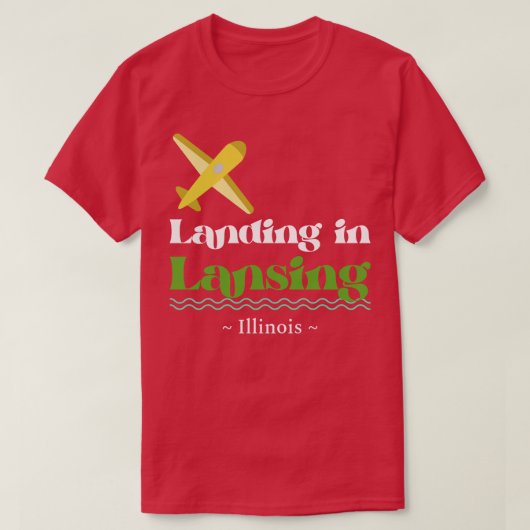Vluchten naar Lansing Thirt T-shirt (Design voorkant)