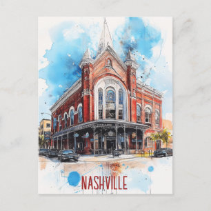 Vluchten naar Nashville USA Briefkaart