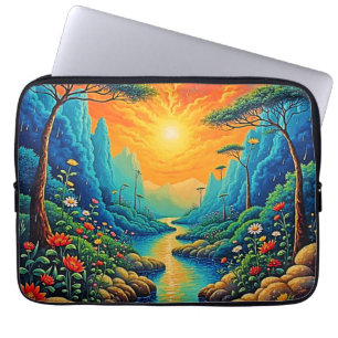Vluchten naar Natuur Art Design Laptop Sleeve