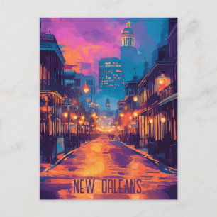 Vluchten naar New Orleans Louisiana Briefkaart