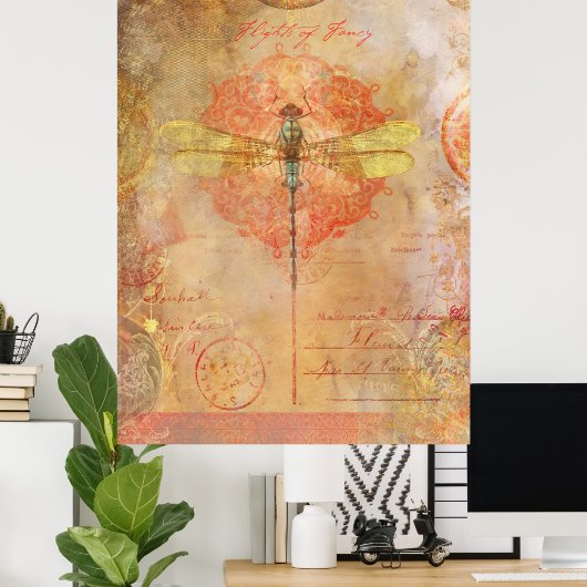 Vluchten van Fancy Poster (Thuiskantoor)