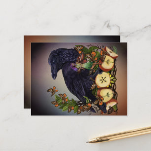 Vluchten van Fantasy Raven Faery Art Briefkaart