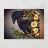 Vluchten van Fantasy Raven Faery Art Briefkaart (Voorkant)