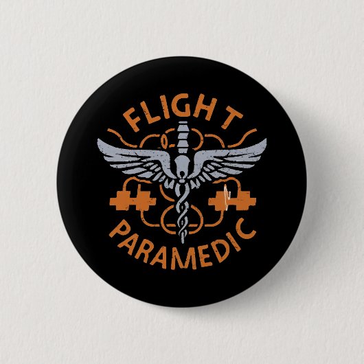 Vluchtparamedisch Ronde Button 5,7 Cm (Voorkant)