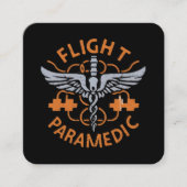 Vluchtparamedisch Vierkante Visitekaartje (Voorkant)