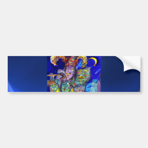 VLUCHTSTAND IN BLUE/Venetië, carnavalsnacht Bumpersticker