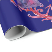 VLUCHTSTAND IN BLUE/Venetië, carnavalsnacht Cadeaupapier (Rol Hoek)