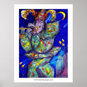 VLUCHTSTAND IN BLUE/Venetië, carnavalsnacht Poster