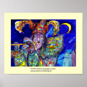 VLUCHTSTAND IN BLUE/Venetië, carnavalsnacht Poster