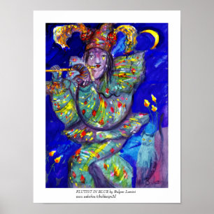 VLUCHTSTAND IN BLUE/Venetië, carnavalsnacht Poster