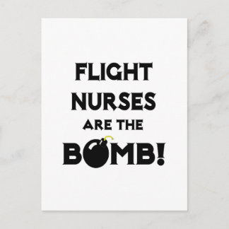 Vluchtverpleegkundigen zijn de bom! briefkaart