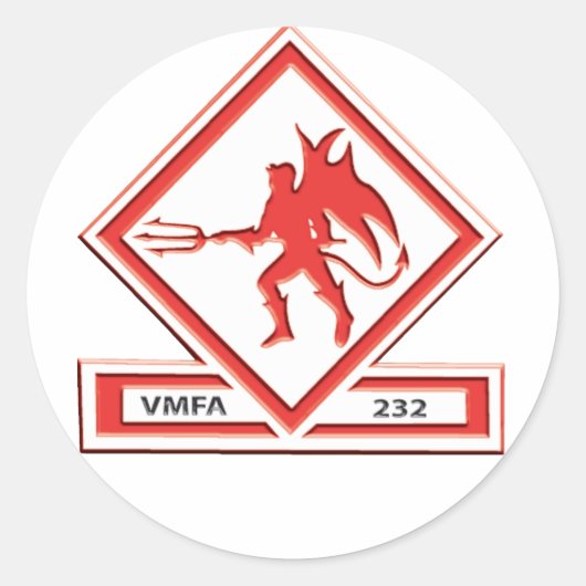 VMFA-232-Sticker Ronde Sticker (Voorkant)