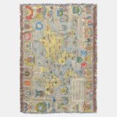 VN-kaart van de wereld Deken (Voorkant Verticaal)