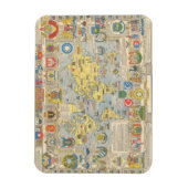 VN-kaart van de wereld Magneet (Verticaal)