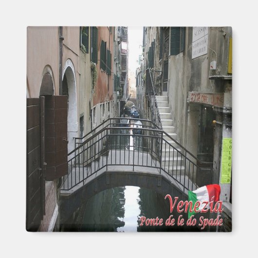VNT052 VENICE, DE LE DO SPADE BRIDGE, Fridge Magneet (Voorkant)