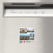 VNT080 VICENZA I Love, Mosaic, Italy, Fridge Magneet (Insitu (Vaatwasser))