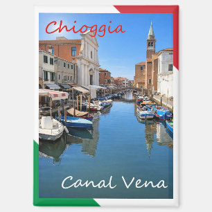 VNT116 CHIOGGIA, Canal Vena, Veneto, Italië, Koelk Magneet