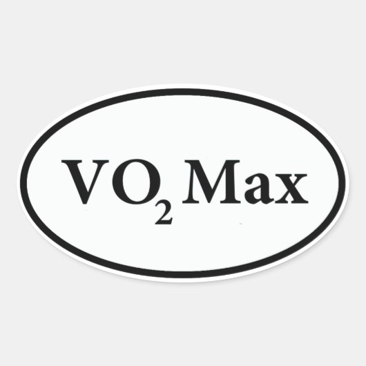 Vo2 max ovale sticker (Voorkant)