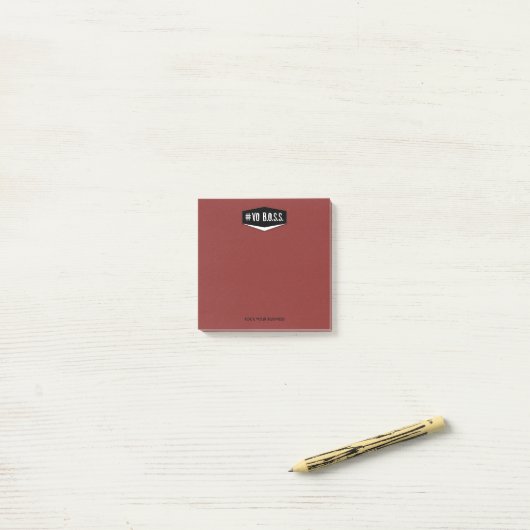 VO BOSS Red 3 x 3 notities Post-it® Notes (Op bureau)