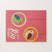 Voar para Rio, Brasil reisposter. Legpuzzel (Horizontaal)