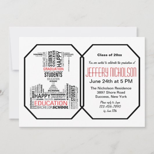 Vocabulaire de diplôme Invitation (Devant)