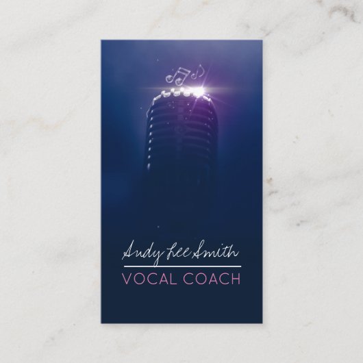 Vocal Coach Singer Visitekaartje (Voorkant)