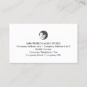 Vocal Coach Singing Lessons Gold Monogram Visitekaartje (Achterkant)