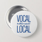 Vocal & Local #AllForOssoff - BLUE Ronde Button 7,6 Cm (Voorkant /achterkant)